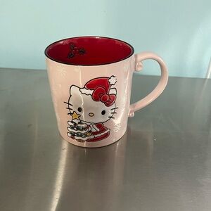 Large Pink Hello Kitty Christmas Coffee Mug